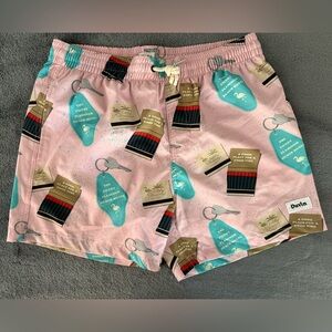 Duvin Pink Graphic Men Swim Shorts, like new.